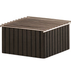 Thumbnail image #1 for Cal-Mil Brooklyn 23785-13 Chafer Alternative with Grooved Detailing, 10W x 12D x 7.25H