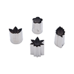 Thumbnail image #1 for Korin Inc TK-611-SAKURA Stainless Steel Cherry Blossom Vegetable Cutters, 3-Piece Assorted Set