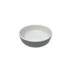 Thumbnail image #1 for G.E.T. RR-5-WM/GRM Roca Melamine Sauce Dish, 4 oz, White Matte Inside/Gray Matte Outside Case of 4 Dozen