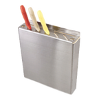 Thumbnail image #1 for Alegacy Foodservice Products AKP321 14-Slot Stainless Steel Knife Rack