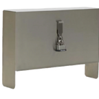 Thumbnail image #1 for Eagle Group Spec-Bar SSRLC-17 Single Speed Rail Locking Cover, 17"W, 304 Stainless Steel