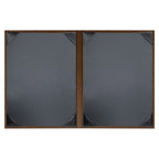Thumbnail image #2 for Risch Chesterfield CH-2V 8.5X11 Padded Faux-Leather Ostrich-Texture Menu Cover, 8-1/2 x 11, Double-Fold, 2-View Case of 25