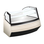Thumbnail image #1 for GTI Designs P-Quadro PQ-45P Curved Refrigerated Bakery Display Case, 79"W, 45° Angle, Self-Contained, Full-Service, 1 Shelf
