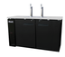 Thumbnail image #5 for Migali Competitor Series® Two-Section Direct Draw Beer Dispenser with 2 Single-Faucet Towers, Holds 2 Half-Barrel Kegs, 60.8 Inch Wide, 115V