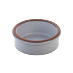 Thumbnail image #1 for G.E.T. Stone Heart by Graupera SH0106W Round Ceramic Cazuela/Casserole Dish, 1.69 oz, White, Without Handles Case of 24