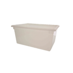 Thumbnail image #1 for Thunder Group PLFB182612PP 17-Gallon White Polypropylene Food Storage Box, 18" x 26" x 12", Built-In Handle Case of 6
