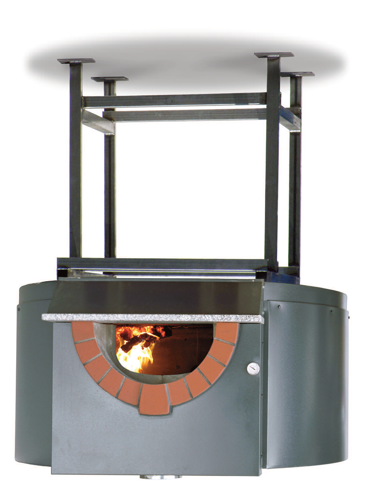 Product image #5 for Morello Forni FW110 Wood-Fired Round Stone Hearth Pizza Oven with Stand, 43-Inch Cooking Diameter