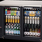 Thumbnail image #5 for Everest Refrigeration EBB48G 49-Inch Two-Section Back Bar Refrigerator, 14.0 Cu. Ft., Two Locking Glass Doors, Black