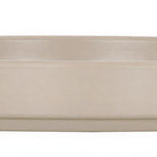 Thumbnail image #1 for Cal-Mil Hudson 22026-10-125 Round Low-Rim Melamine Plate, 10.25" Diameter, Taupe Case of 6