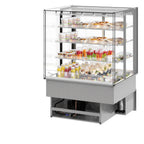 Thumbnail image #1 for Fri-Jado USA MCC 36-4 C SS PT 4-Section Glass Door Merchandiser, White, Bottom-Mounted Refrigeration