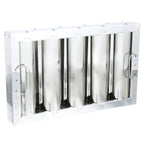Thumbnail image #1 for AllPoints Foodservice Parts & Supplies 8014127 Baffle Hood Filter, Galvanized Steel, 16" H x 20" W x 2" D