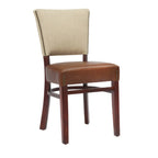 Thumbnail image #1 for G & A Commercial Seating Oxford 4626NH PS4 Upholstered Padded Side Chair with Nailheads, European Beechwood Frame
