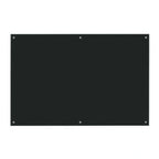 Thumbnail image #1 for AARCO Products 6BKGB4872NT Black Tempered Glass Markerboard, 48" x 72", with Satin-Finish Mounting Stand-Offs