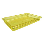 Thumbnail image #1 for Duke Manufacturing 159155 Full-Size Amber High-Temperature Plastic Food Pan, 2-1/2 in Deep