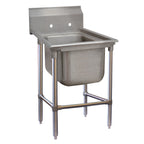 Thumbnail image #1 for Advance Tabco Regaline 94-61-18 1-Compartment Stainless Steel Sink, 24" x 18" Compartment, 14" Deep, 11" High Splash, 14 Gauge