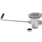 Thumbnail image #1 for Eagle Group 336002 Twist Handle Sink Drain, 2" NPS Connection, 3" Sink Opening