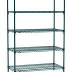 Thumbnail image #1 for Metro Super Erecta SA-2472K3-74-S5 Super Adjustable Super Erecta® Starter Wire Shelving Unit, 72"W x 24"D x 74"H, 600 lb. capacity per shelf, 2000