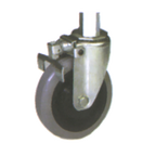 Thumbnail image #1 for SPG International Amco AC8RS Stem Caster, Convertible Rigid/Swivel, 5" Polyurethane Tire, 250 lb Capacity