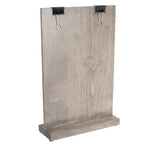 Thumbnail image #1 for Cal-Mil Aspen 2036-811-110 Gray Wood Clip Sign Holder, 2.5" D x 9.25" W x 13.5" H Case of 6
