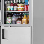 Thumbnail image #5 for Everest Refrigeration EGSDH2 One-Section Dual-Temperature Reach-In Refrigerator/Freezer, 11 Cu. Ft. Each, Glass & Solid Half Doors