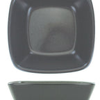 Thumbnail image #1 for International Tableware Quad QP-31-MG Square Porcelain Fruit Dish, 6 oz, Matte Grey, 3-3/4" Case of 3 Dozen