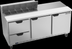 Thumbnail image #6 for Beverage-Air 72-Inch Three-Section Sandwich Top Refrigerated Prep Table with 2 Doors and 4 Drawers
