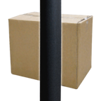 Thumbnail image #1 for ATSMFG ATS AT&S-TC2504-CASE MFG Table Base Column Only, 4 in Diameter, Dining Height, Stainless Steel, Black Powder Coat