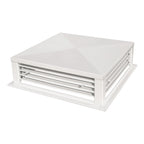 Thumbnail image #1 for GSW USA DF-20P Drop-Down HVAC Diffuser, 20 in, 4-Way Adjustable Blade, White Powder-Coated Metal