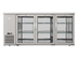 Thumbnail image #6 for KoolMore 72-Inch Three-Section Back Bar Cooler with 3 Glass Swing Doors and LED Lighting, 18.3 Cu. Ft., Stainless Steel