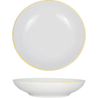 Thumbnail image #1 for International Tableware Provincial™ PR-108-Y Pasta Bowl, 8" Round Coupe, 22 oz, Porcelain, White with Yellow Underglaze 1 Dozen