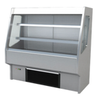 Thumbnail image #1 for RPI Industries Bandit SCRFC6060D-III Non-Refrigerated Air Screen Pastry Display Case, 60"W x 60"H, 2 Stainless Steel Shelves, LED Canopy Light