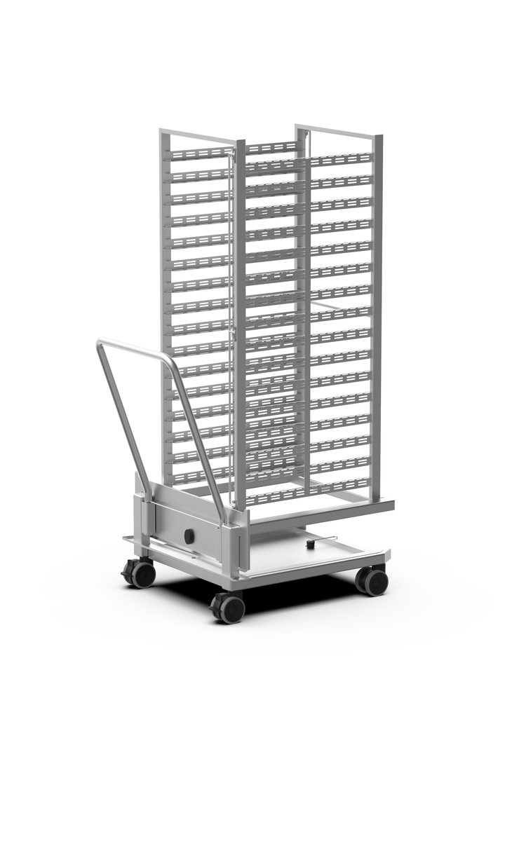 Product image #2 for UNOX USA 16-Pan 18 x 26 Inch 316L Stainless Steel Oven Trolley