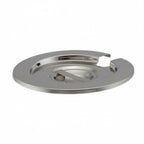 Thumbnail image #1 for Libertyware IPC04 4 Qt Notched Stainless Steel Inset Pan Cover with Handle, Mirror Polished Case of 48