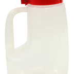 Thumbnail image #1 for TableCraft Products Option PP48R 48 oz Graduated Syrup Dispenser, Clarified Polypropylene, Red Plastic Lid Case of 6