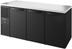 Thumbnail image #5 for 72-Inch Three-Section Refrigerated Back Bar Cooler with Solid Hinged Locking Doors and Stainless Steel Countertop