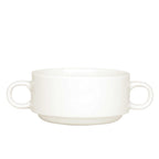 Thumbnail image #1 for Ten Strawberry Street Crism CRISM-11 Handled Soup Cup, 8 oz, Creamy White China Case of 24