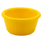 Thumbnail image #1 for Alegacy Foodservice Products RFM3YL 3 oz Yellow Melamine Fluted Ramekin Case of 24