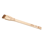 Thumbnail image #1 for Korin Inc TK-621-04 Flat Natural Bristle Sauce Brush with Wooden Handle, 8-1/2"L x 1-1/5"W