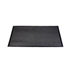 Thumbnail image #1 for CAC China RMAT-35BK-B Rubber Wet Area Floor Mat, 5' x 3', 1/2" Thick, Black, Grease-Resistant