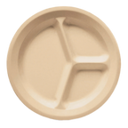 Thumbnail image #1 for G.E.T. Supermel CP-532-T . . 11-Inch 3-Compartment Melamine Tray, Tan 1 Dozen