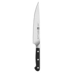 Thumbnail image #2 for Zwilling J.A. Henckels Pro 1002762 Forged Carving Knife, 8-Inch High-Carbon Stainless Steel Blade, Black Plastic Handle