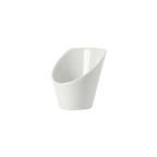 Thumbnail image #1 for Tuxton China GZP-041 Porcelain High-Back Bowl, 8 oz, Slanted, 5-1/4" x 4-3/4" x 4-3/4"H 1 Dozen