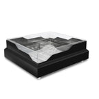 Thumbnail image #1 for Eastern Tabletop RB2323MB Square Seafood/Raw Bar Display, 20 3/4" Inside, Stainless Steel Stand, Perforated Acrylic Insert