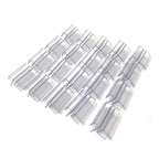 Thumbnail image #1 for G.E.T. Urban Renewal CLIPS-44-CL Clear Acrylic Replacement Soft Hinges, 20-Piece Set