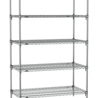 Thumbnail image #1 for Metro Super Erecta SA-1860C-74-S5 Super Adjustable Wire Stationary Starter Shelving Unit, 60"W x 18"D x 74"H, 600 lb. capacity per shelf, 2000 lb.