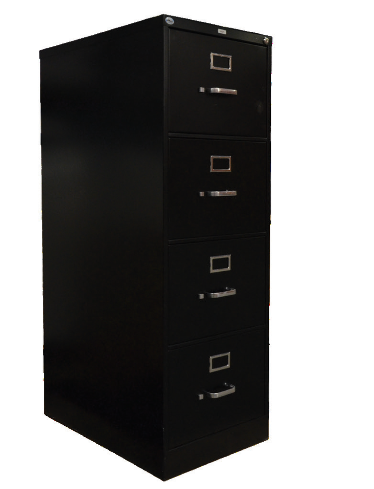 Product image #7 for Omcan USA 4-Drawer Vertical Filing Cabinet, 18-1/4 Inch Wide, Charcoal Black