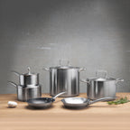 Thumbnail image #2 for Browne USA Foodservice Elements 5734064 14-Inch Stainless Steel Nonstick Fry Pan, Riveted Handle, Induction Ready