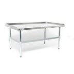 Thumbnail image #1 for Admiral Craft Equipment Corp. ES-3030 Stainless Steel Equipment Stand with Adjustable Shelf and Casters, 30"W x 30"D x 24"H