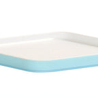Thumbnail image #1 for Cal-Mil 24130-8-127PLATE Square Melamine Bento Sushi Plate, Ocean Blue, 8.25 x 8.25 x 1 in. Case of 3