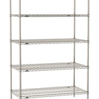 Thumbnail image #1 for Metro Super Erecta SE-1830S-74-S5 Stationary Starter Wire Shelving Unit, 30"W x 18"D x 74"H, 800 lb. capacity per shelf, 2000 lb. capacity per unit